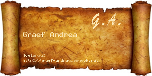 Graef Andrea névjegykártya